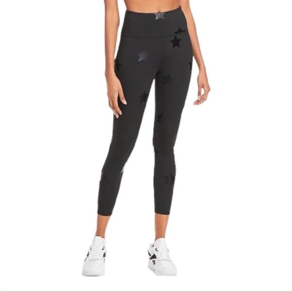 Nanette Lepore Black Foil Star Print Leggings Size small - Picture 1 of 4